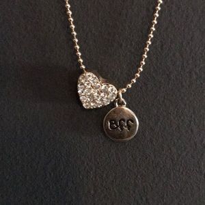 bff heart necklace